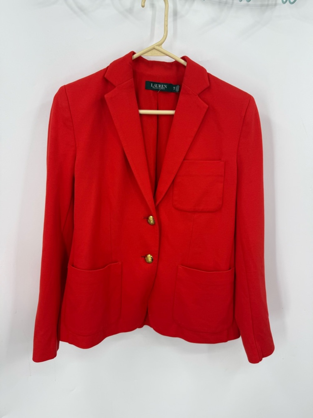 Lauren Ralph Lauren Red Tailored Blazer PS